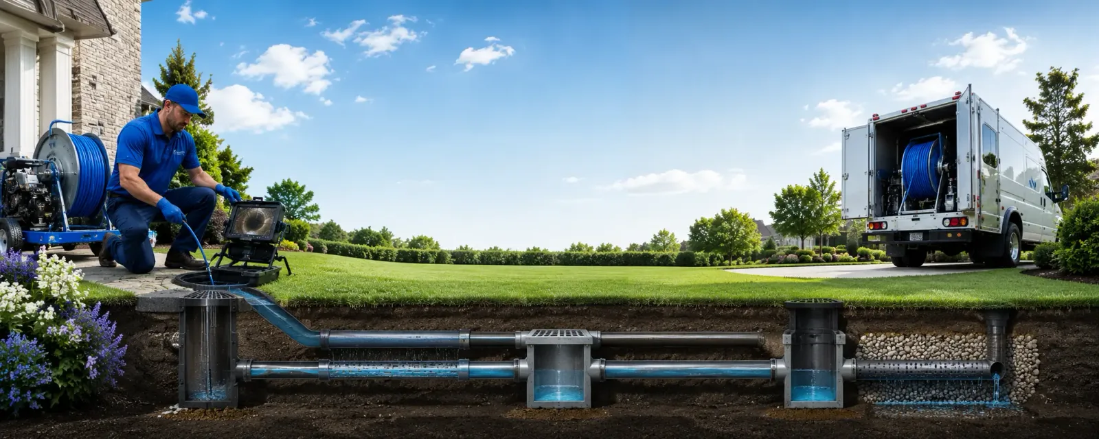 Outdoor drain cleaning information for Baileys Harbor, WI